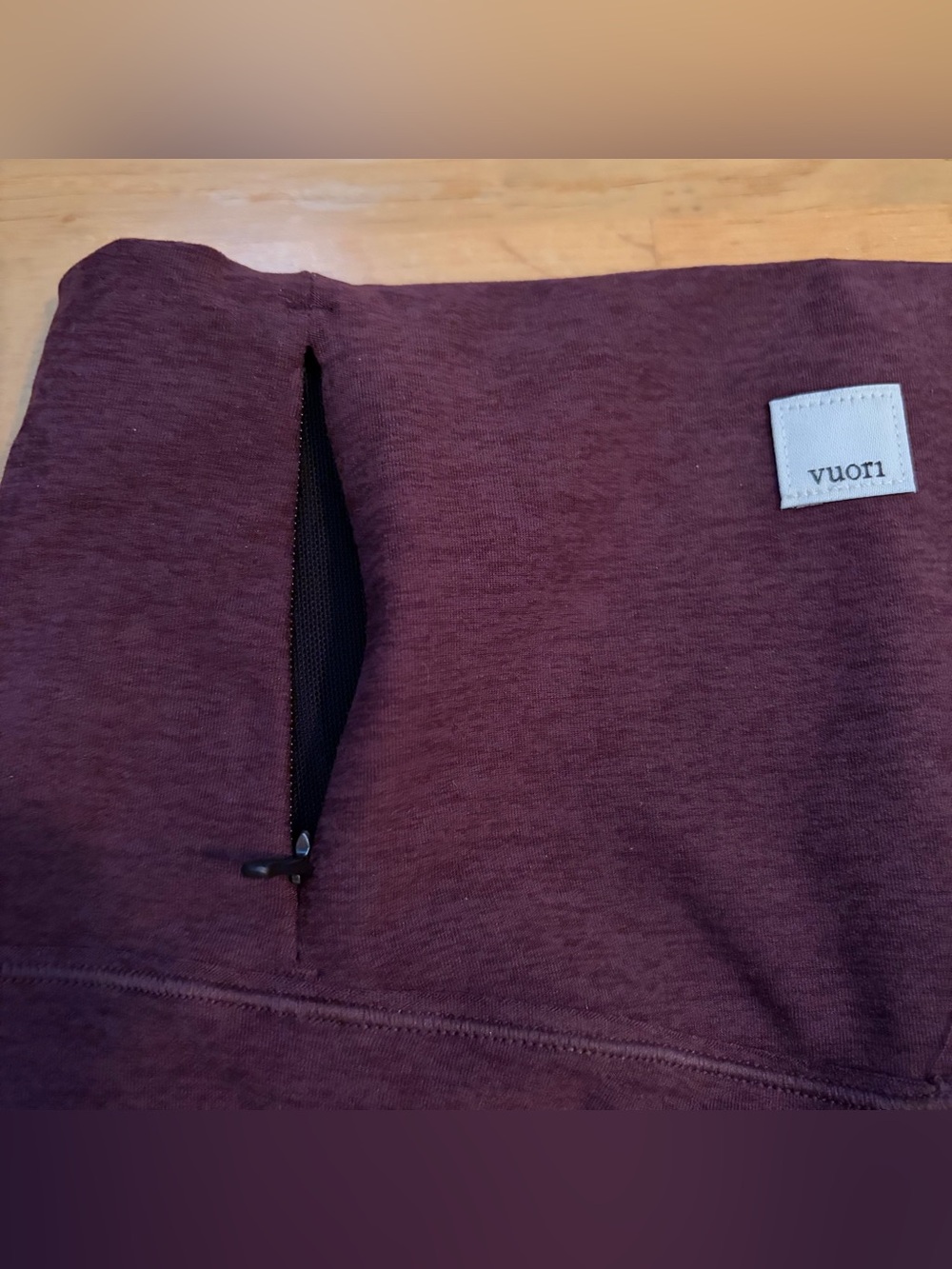 Vuori Clean Elevation Legging Raisin Heather, XS - Picture 8 of 13